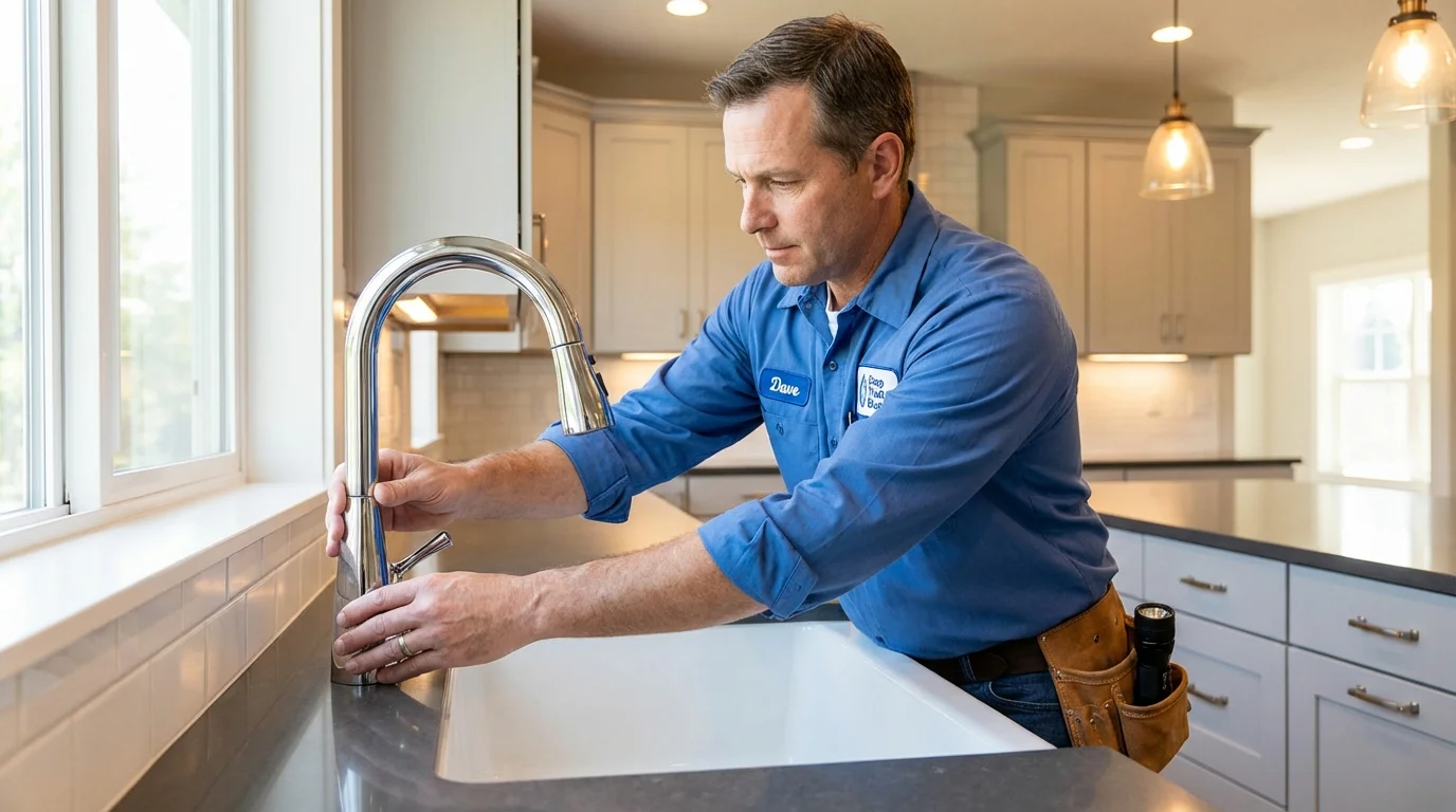 Kitchen faucet installation by Johns Plumbing LLC in Tuba City
